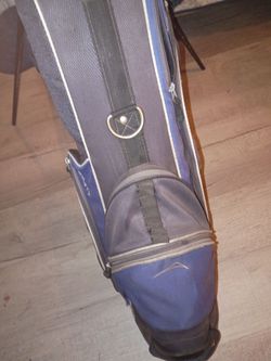 Blue and Gray Golf Club Bag