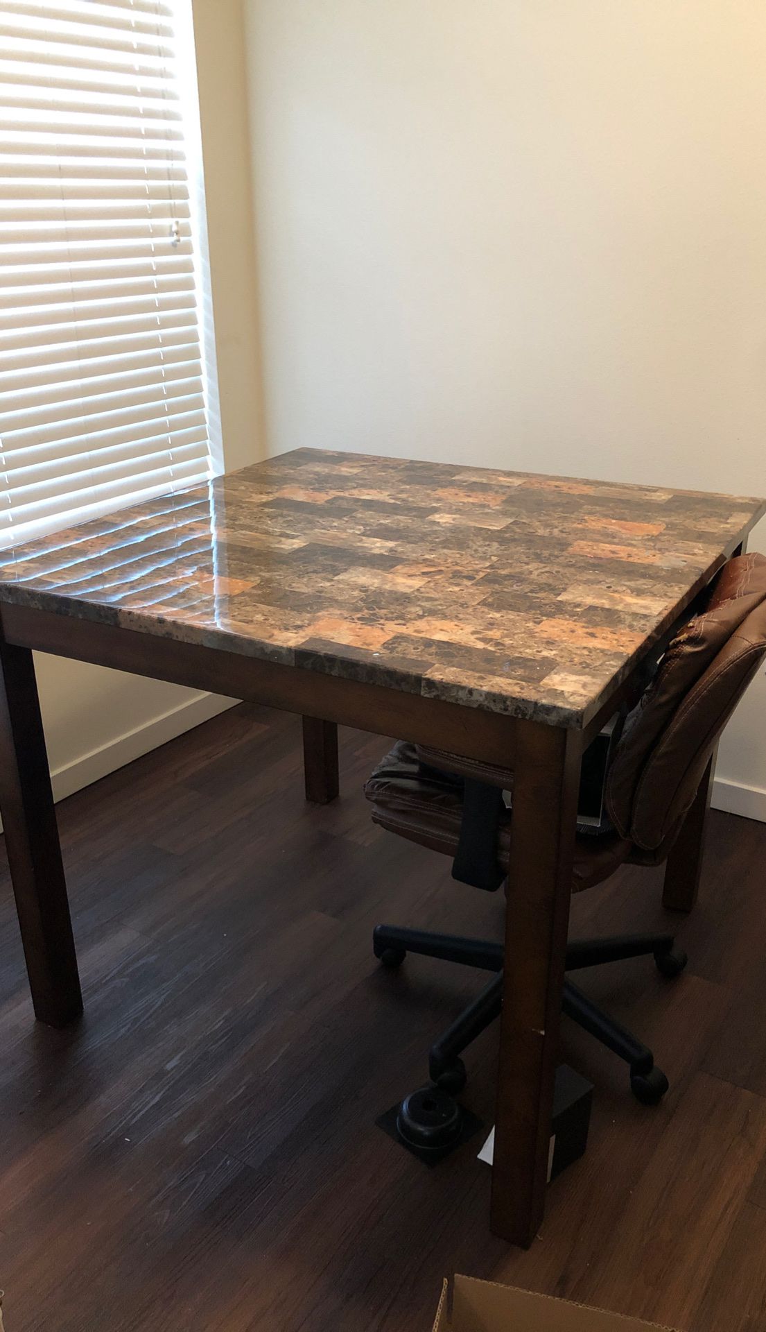 Wood with Vinyl kitchen table