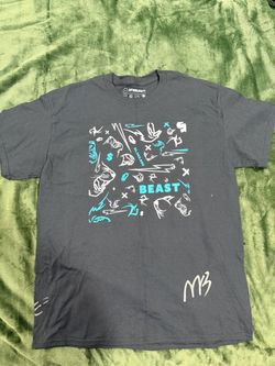 New Mr. Beast Signed Shirt Sz L