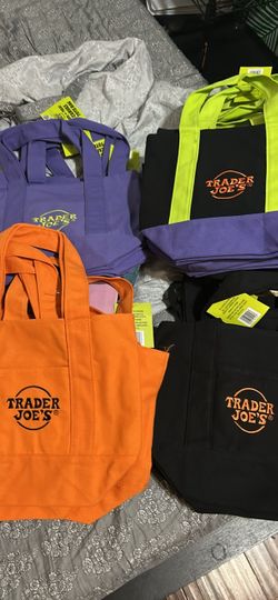 Trader Joe's Canvas Tote Bags Bundle