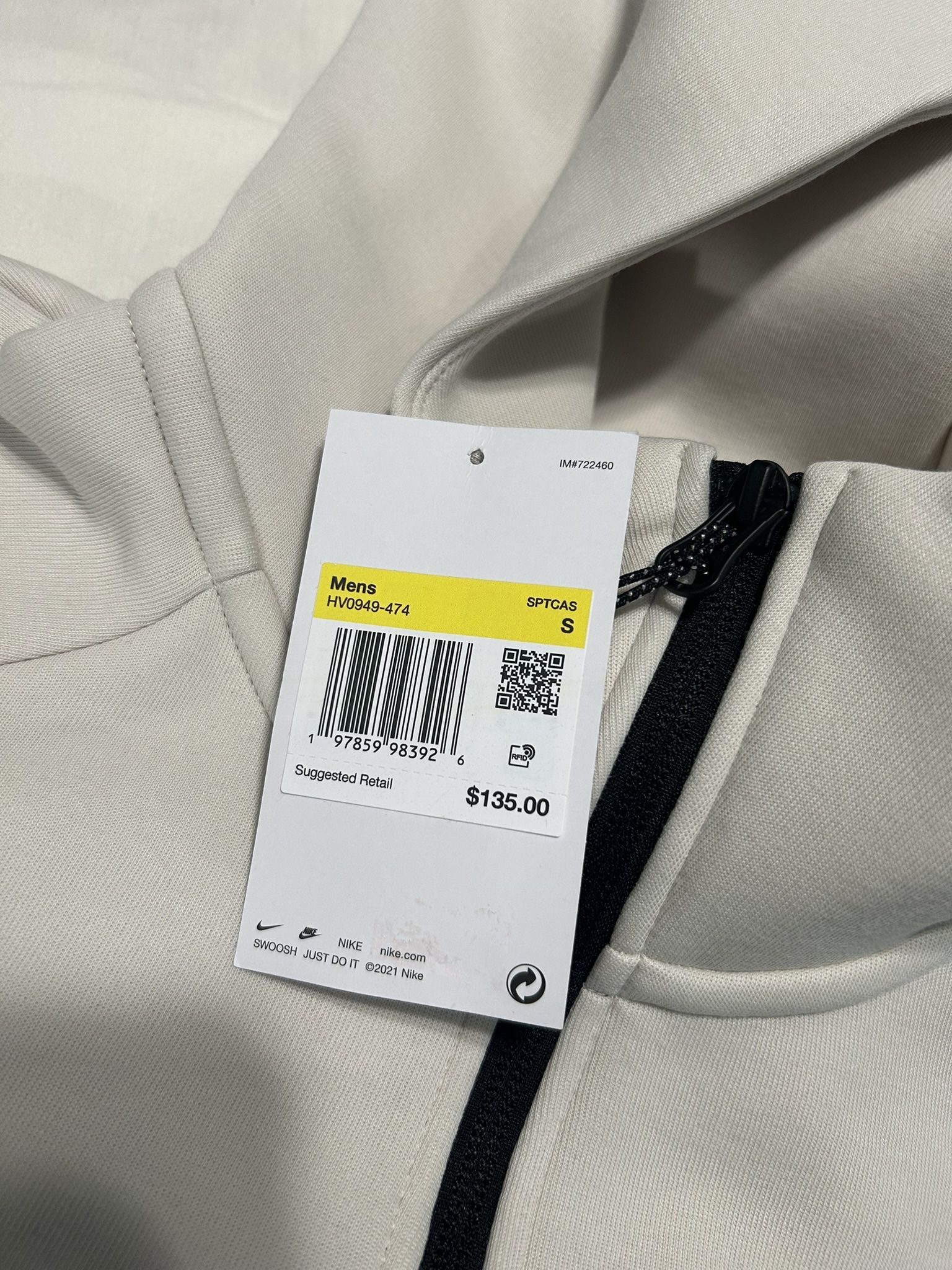 Brown Nike Tech Fleece Hoodie New (S)