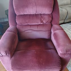 Plush Burgundy Recliner LAZYBOY 