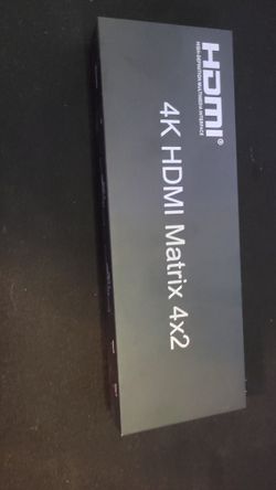4K HDMI Matrix Splitter 4x2-Way HDMI Connectivity Video Splitter Switch