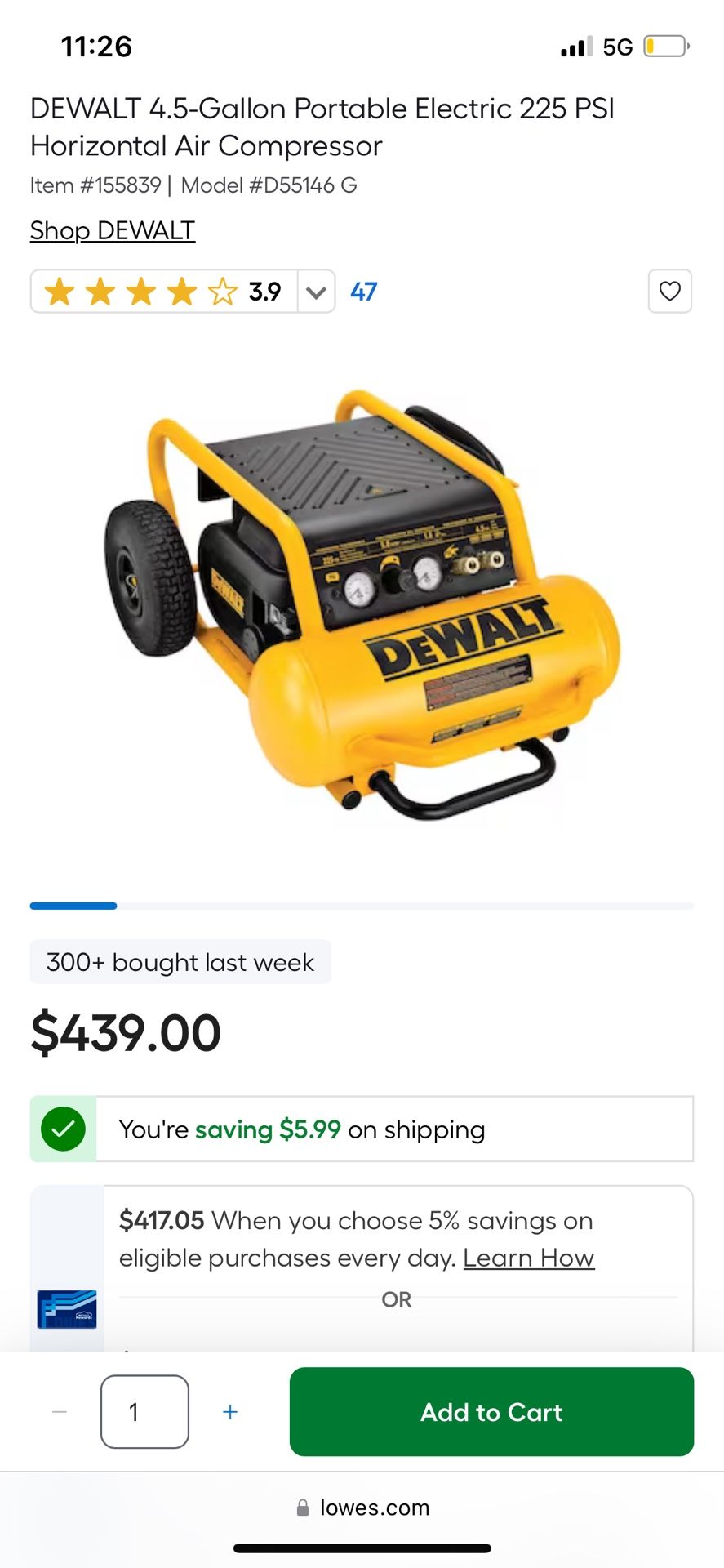 Dewalt Compressor Brand New In Box