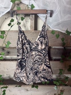 L’agence Paisley Print Spaghetti Strap Cami Top