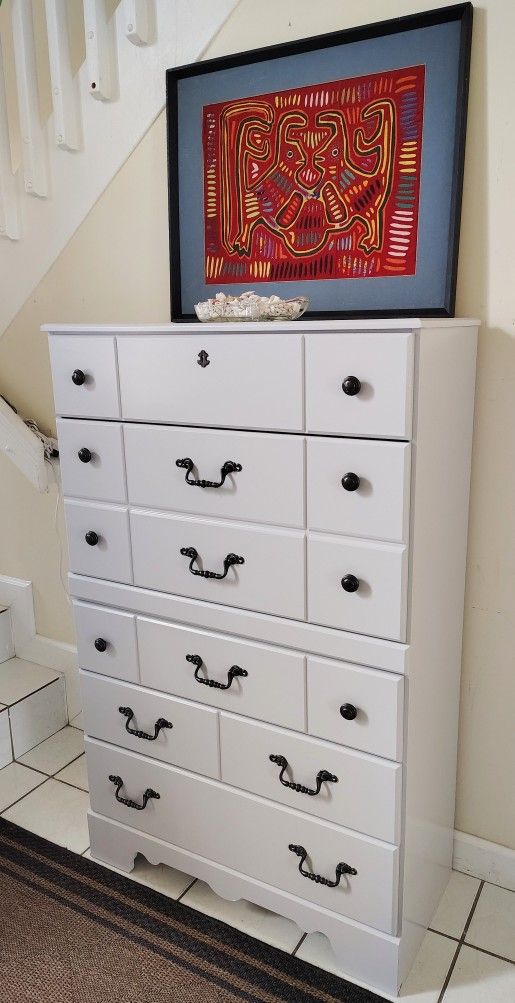 ASHLEY FURNITURE TALL DRESSER LIKE NEW CONDITION DELIVERY AVAILABLE