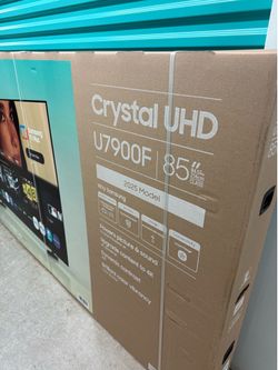 SAMSUNG 85” SMART  TV 4K CRYSTAL UHD BRAND NEW SEALED IN BOX!