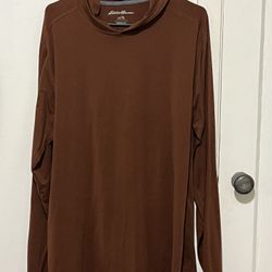 Extra Large, Tall, Eddie Bauer, Free Dry Hoodie Rust Brown 
