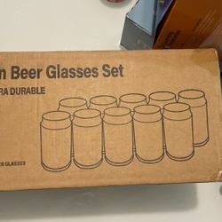 Christmas Party Can Beer Glasses Set 