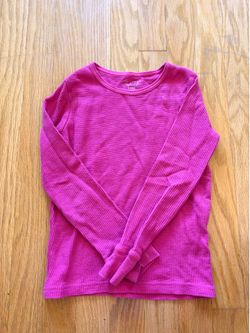Long Sleeve Hot pink Shirt Size S