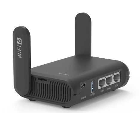 GL-iNet Slate AX WiFi 6 Travel Router – Gigabit, Secure, Portable