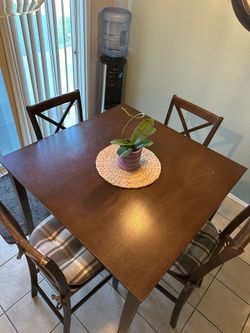 Wood table and chairs
