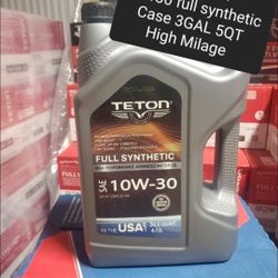 Special Price Motor Oil 10w30 Full Synthetic Case 3GAL 5QT 