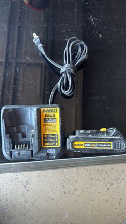 20 V Dewalt charger and battery