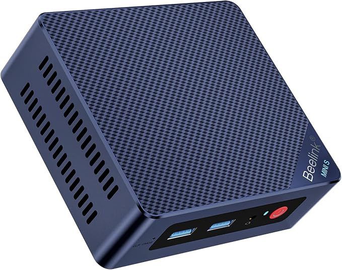 Beelink Mini S12 Pro Mini PC - 12th Gen Intel N100 (Up to 3.4GHz), 16GB DDR4, 500GB SSD, 4K Dual Display, WiFi 6, BT 5.2, 1000Mbps LAN - Low Power Min