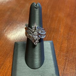 14K White Gold Engagement Set