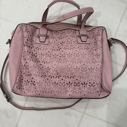 Pink coach Laser cut Bag
