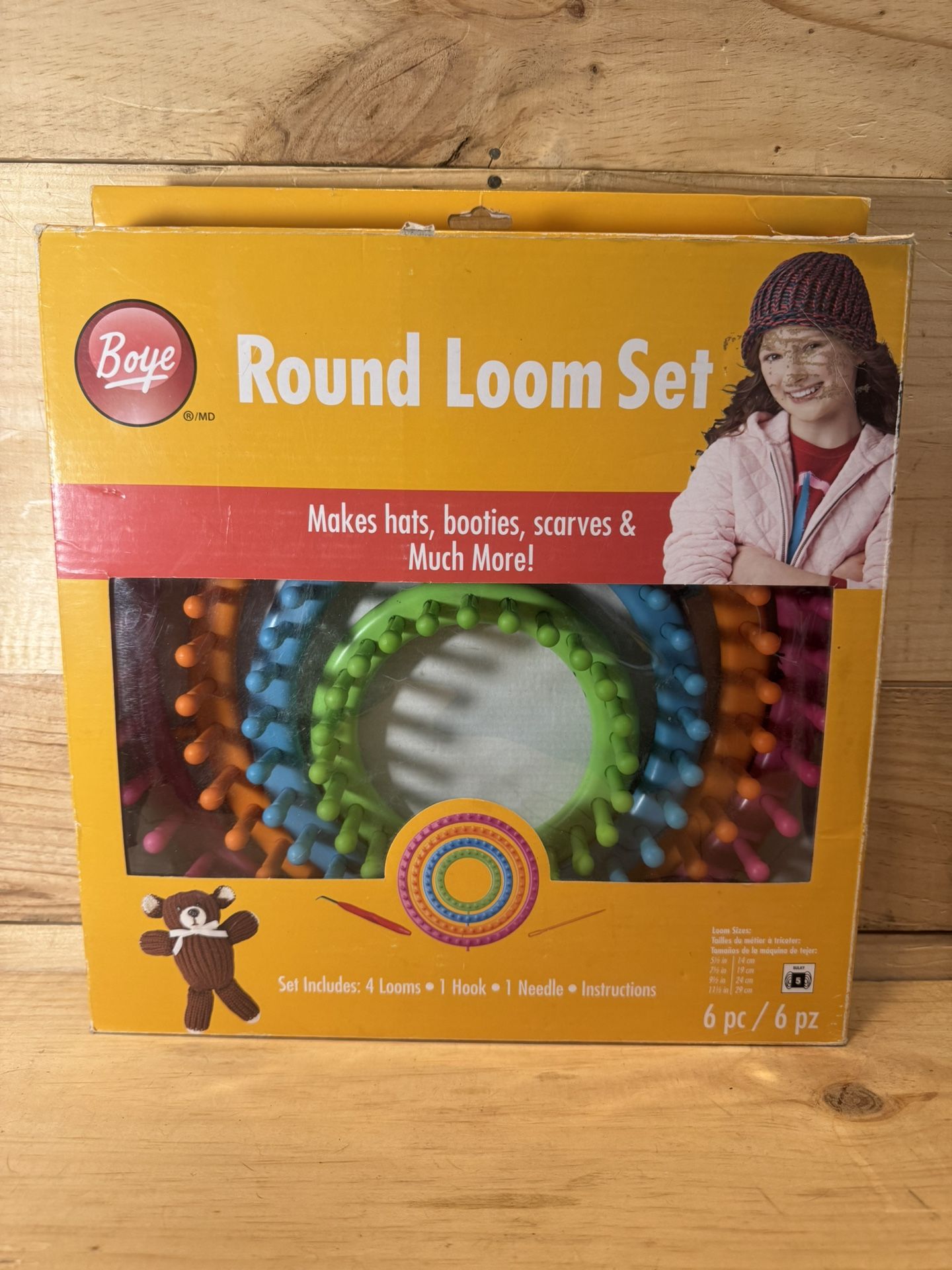 Boye Knitting Round Loom Set 4 Looms 11.5'', 9.5'', 7.5'', 5.5'' #scrappy