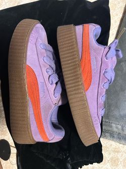 Fenty purple platforms
