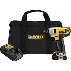 Dewalt DCF815S1 12V MAX 1/4 Variable Speed Cordless Impact Driver Kit