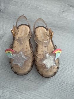 Mini Melissa Kids Jelly Sandals with Star & Rainbow