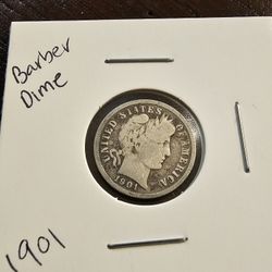 1901 Barber Dime