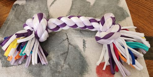 Braided rope dog toy