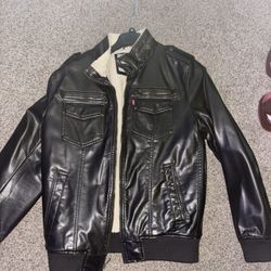 Levi Strauss Co Leather Jacket Medium 