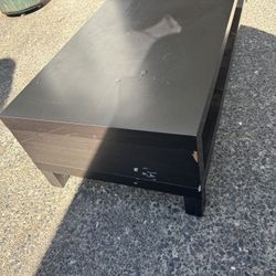 Black IKea TV stand 