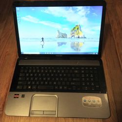 Big Screen Toshiba 17.3 inch Laptop AMD Duo Core 8 GB RAM 640 GB HD Webcam HDMI Wi-Fi Windows 10