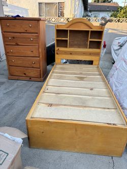 Twin Bed And Dresser 
