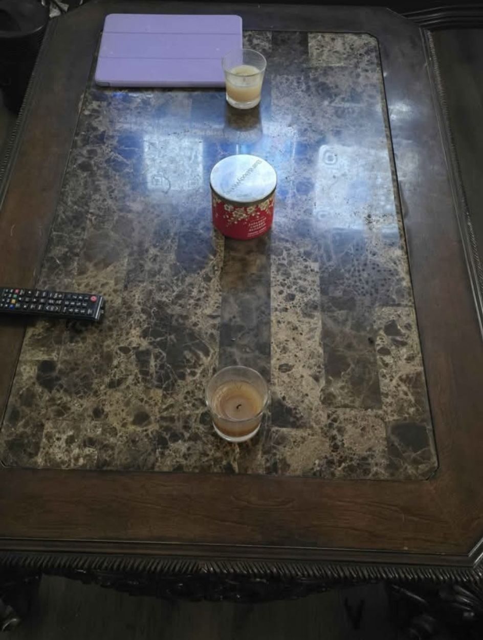 Wood Coffee Table And Wood End Tables
