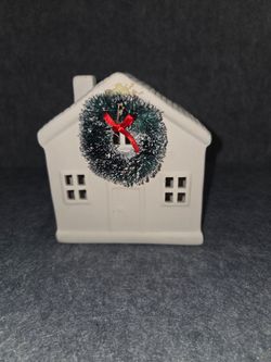 Ceramic Christmas Village House Figurine