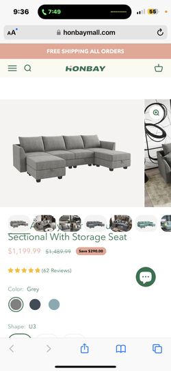 Honbay Modular Sectional