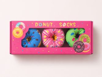 3 donut socks