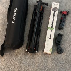 GEEKOTO Camera Tripod 77” for Sony or Nikon