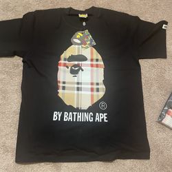 Bape Burberry Tee Medium