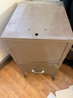Vintage Verbiflex Metal Rolling File Cabinet / Office Storage