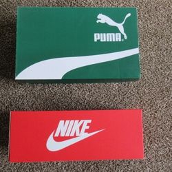 Size 12 Nike Slides and Puma Sneakers 