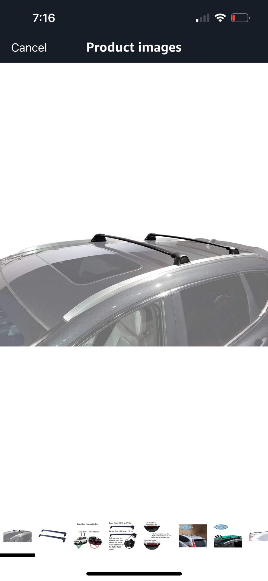 BRIGHTLINES Cross Bars Roof Racks Luggage Bars Replacement for 2017-2022 Honda CRV