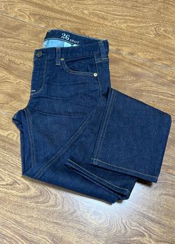 J. Crew Women’s Dark Wash Matchstick 26 Short Straight Denim Jeans Size 4