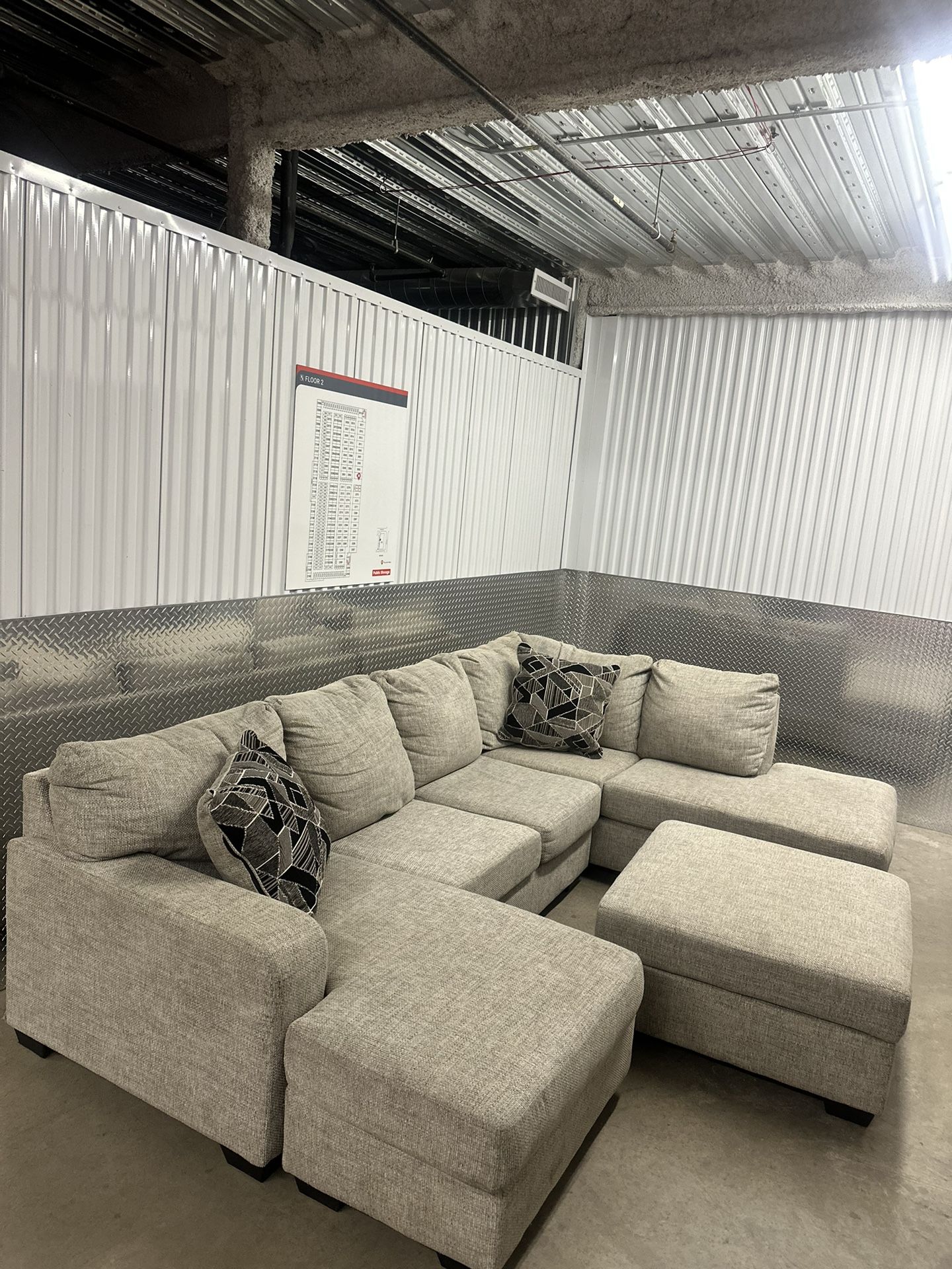 Sectional Couch Smoke grey By Ashley furniture