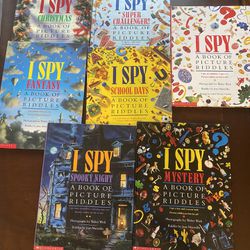 7 Large Hardcover I Spy Books