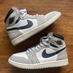 Jordan 1 High White Cement 