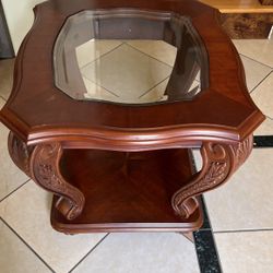 Solid Wood End Table 