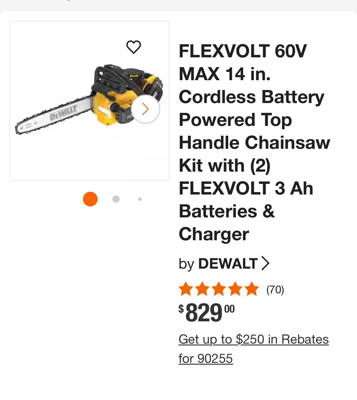 Dewalt Chainsaw