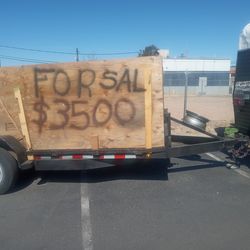 Open box trailer dual axle