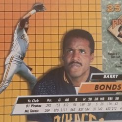 Berry Bonds  Baseball Card 1992