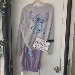 Disney Stitch Pj Set Child Sizes