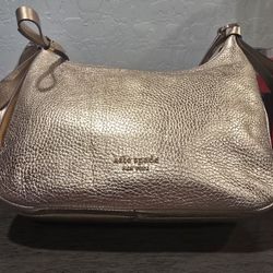 Kate Spade Gold Leather Shoulder Bag